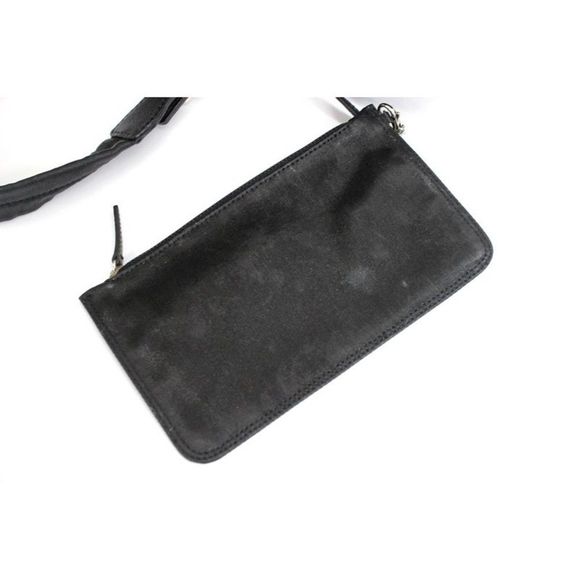 Chanel Paris Biarritz MM Shoulder Bag Black Cocomark Satin - Picture 12 of 12